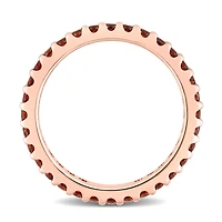 Julianna B 10K Rose Gold Garnet Eternity Ring