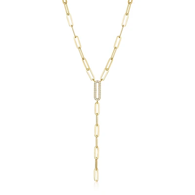 Reign Diamondlite Paperclip Link Y-Necklace