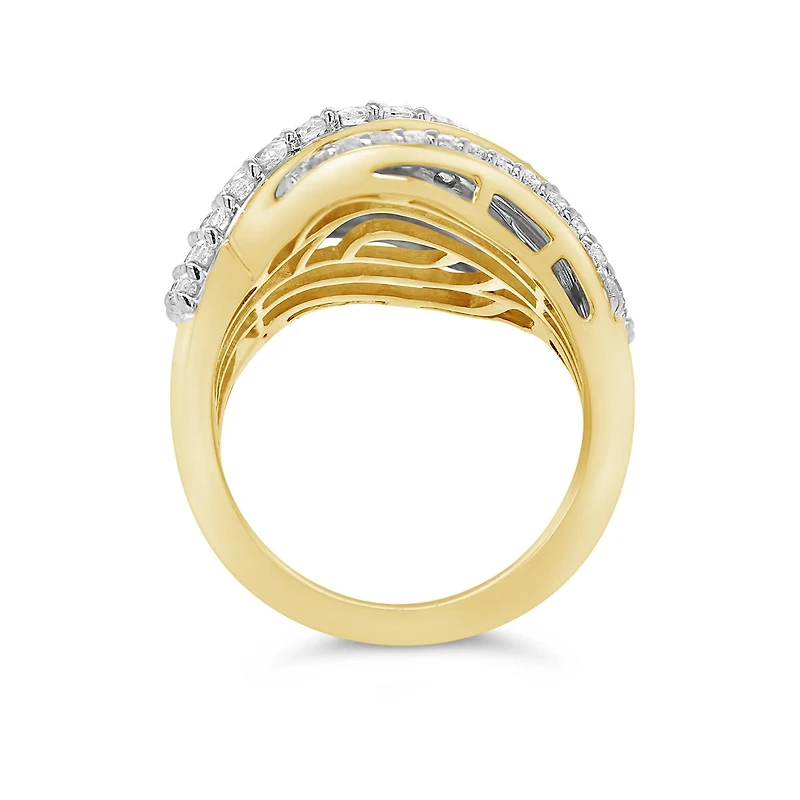 10K Yellow Gold 2.00CTW Diamond Band