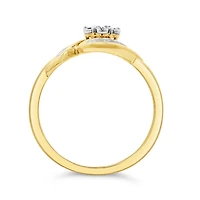 10K Yellow Gold Diamond Promise Ring