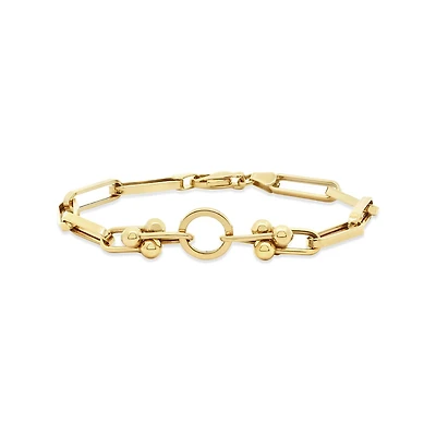 14K Yellow Gold 7.5" Open Link Bracelet