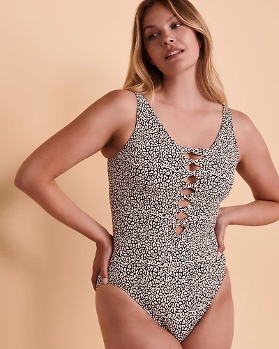 Maillot une-pièce lacé LET'S GET LOUD