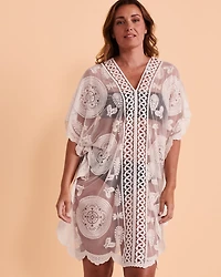 Caftan résille et crochet
