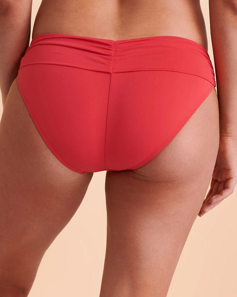 Bas de bikini bande taille pliable SOLID