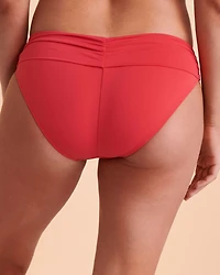 Bas de bikini bande taille pliable SOLID