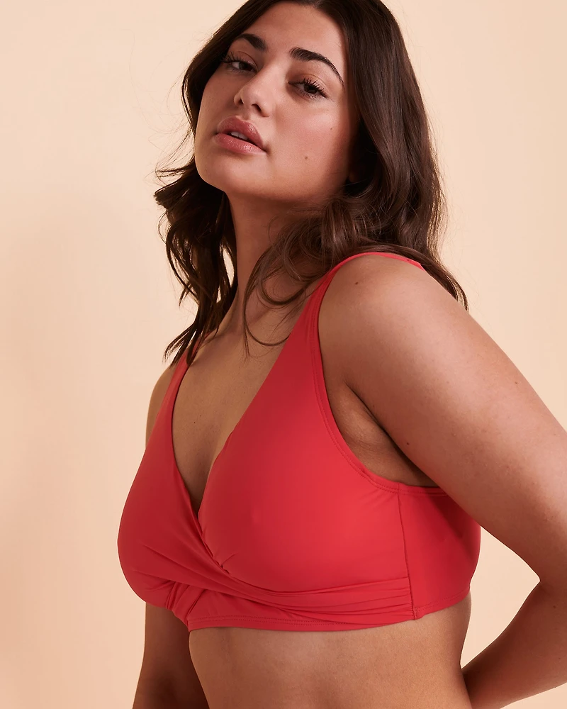 Haut de bikini bralette croisée SOLID