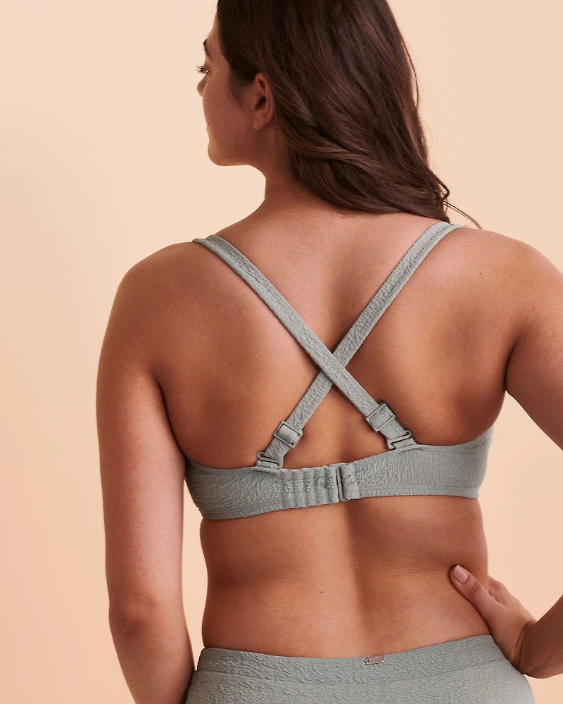 TEXTURED D Cup Bikini Top