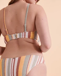 Haut de bikini bonnet D IRREGULAR STRIPE