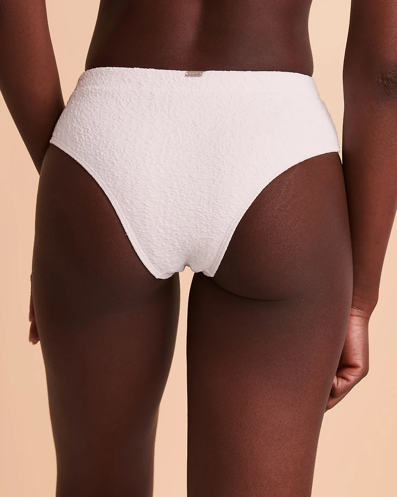 Bas de bikini taille mi-haute TEXTURED