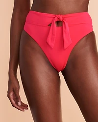 Bas de bikini jambe haute DIVA PINK