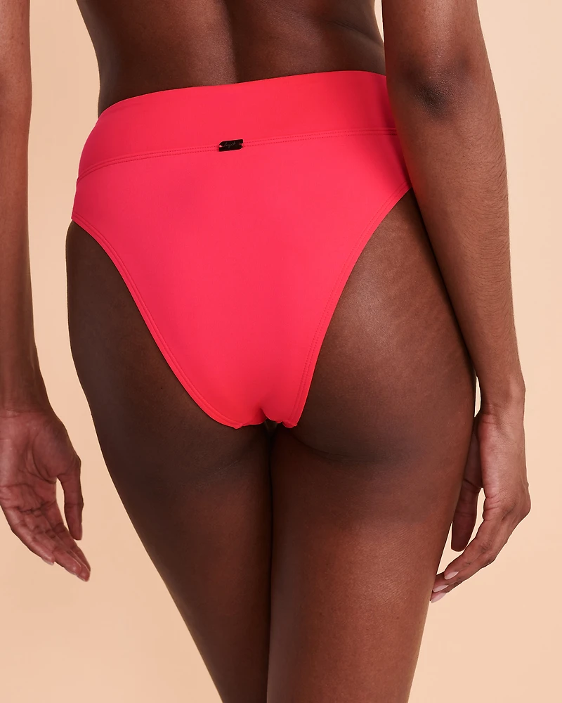 Bas de bikini jambe haute DIVA PINK