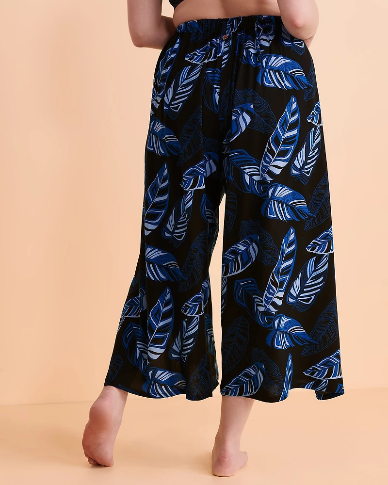 Pantalon jambe large MIDNIGHT LEAVES