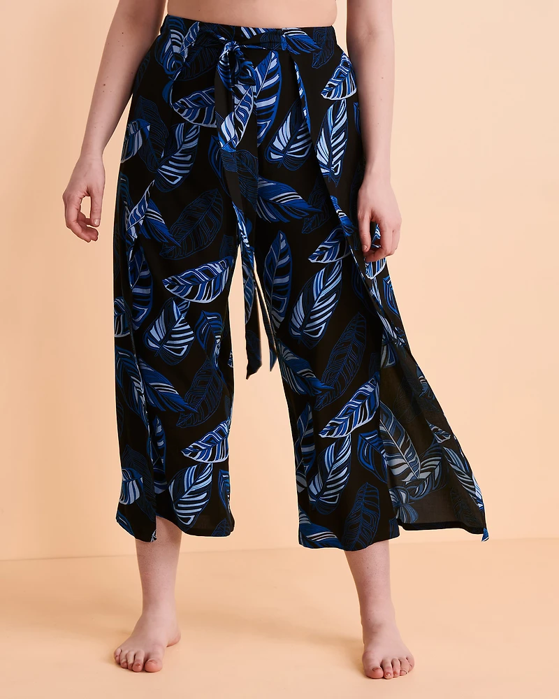 Pantalon jambe large MIDNIGHT LEAVES