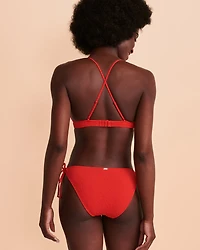 TEXTURED Triangle Bikini Top