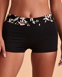 Bas de bikini garçonne FLORAL WAVE