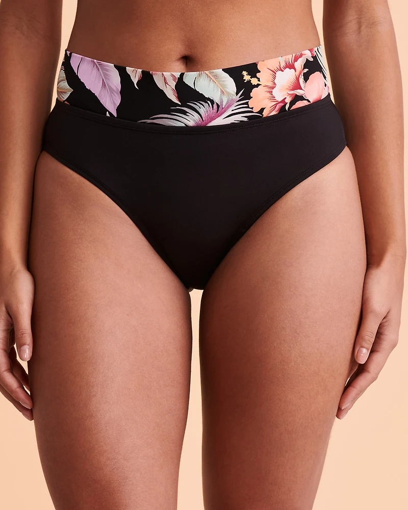 Bas de bikini bande taille contrastante FLIRTATION
