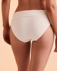 Bas de bikini bande taille pliée TEXTURED