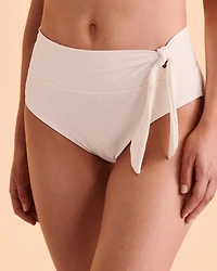 Bas de bikini bande taille pliée TEXTURED