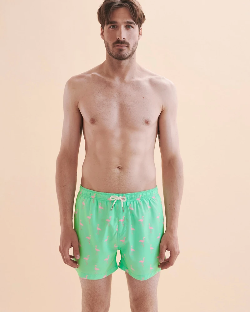 Green Flamingo Volley Swimsuit