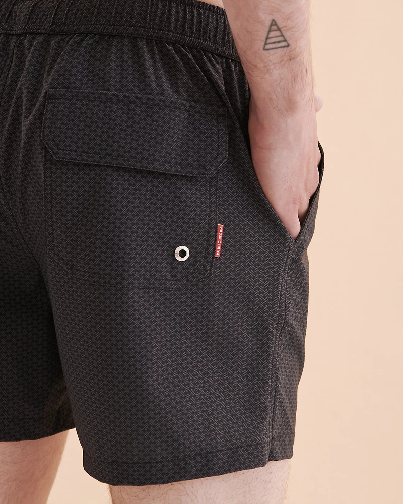 Micro Geo Print Volley Swimsuit