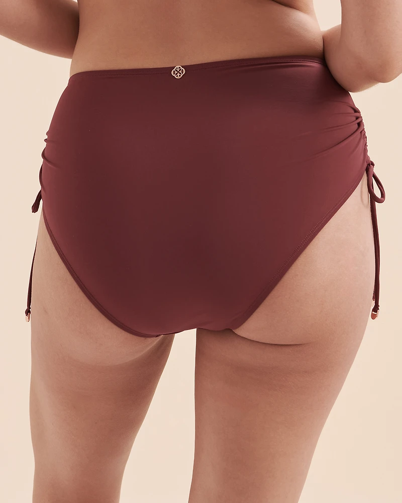 Bas de bikini taille haute Bourgogne
