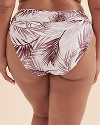 Fall Leaf V-Cut Pleated Bikini Bottom