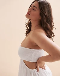 Overswim Cotton Bandeau Maxi Dress