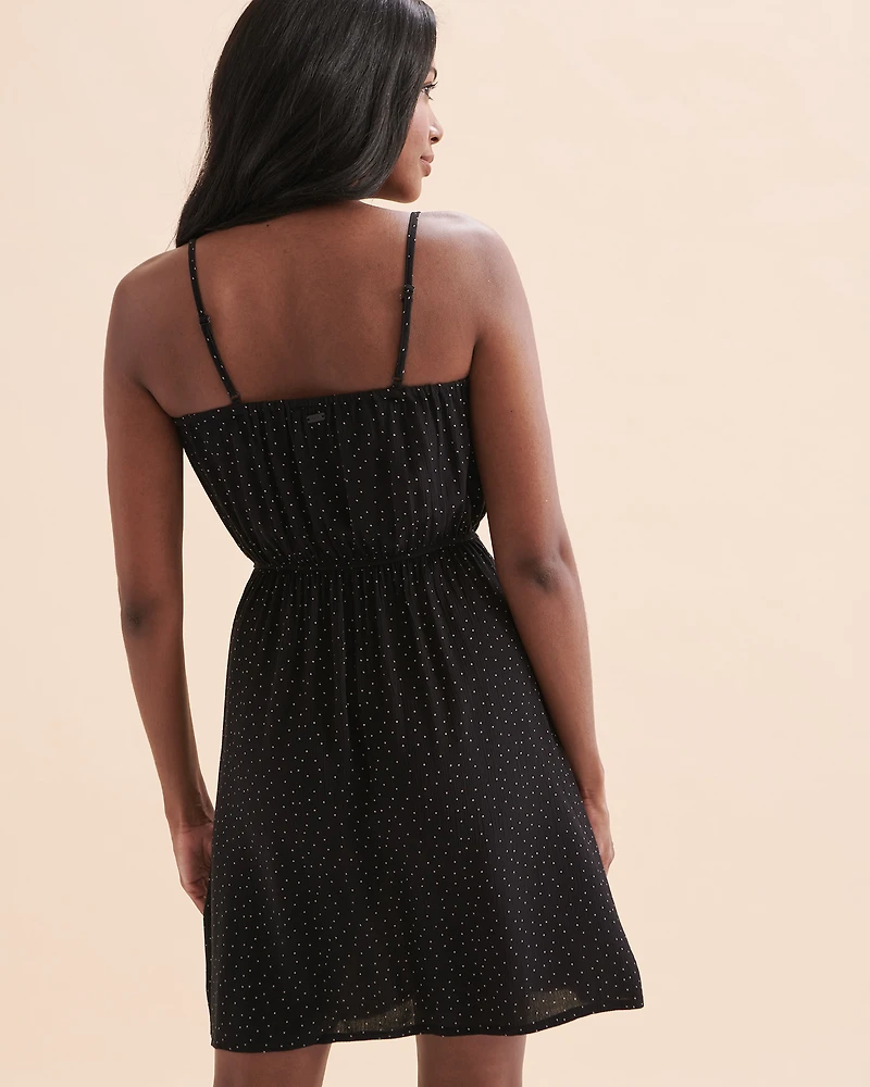 Robe courte à pois