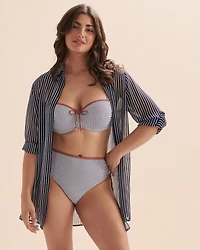 Striped Long Sleeve Button-down Shirt