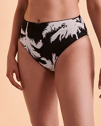 Bas de bikini jambe haute réversible JADE