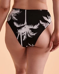 Bas de bikini jambe haute réversible JADE