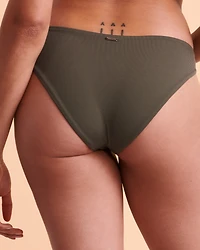 Bas de bikini jambe haute réversible CROCODILE