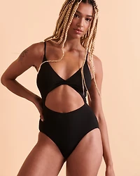 SALTWATER  Twisted One-piece Swimsuit