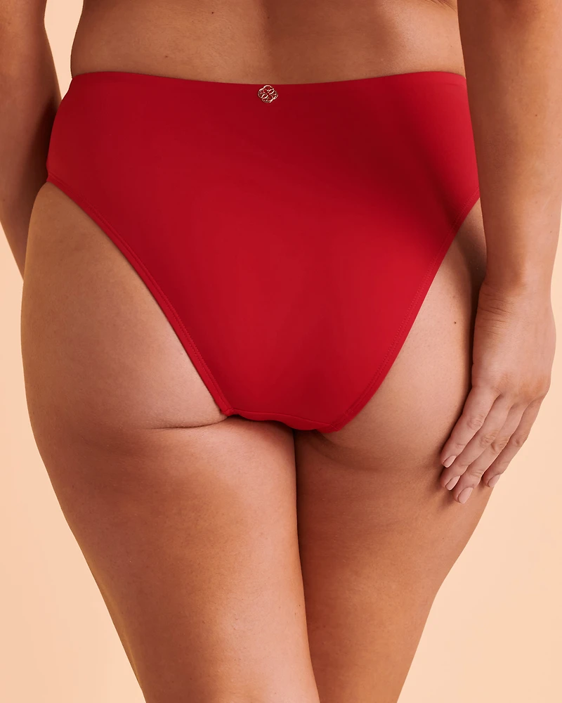 SOLID High Waist Bikini Bottom