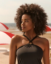 Haut tankini encolure haute SOLID