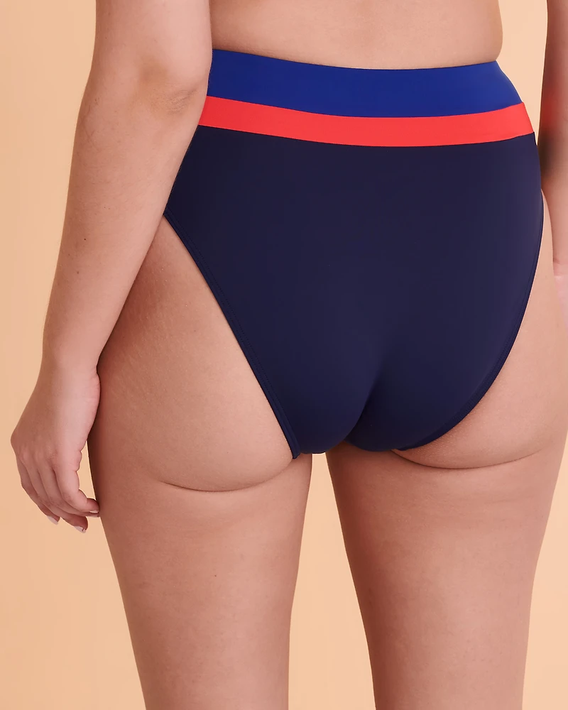 Bas de bikini taille haute OCEAN BLUES