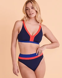 Bas de bikini taille haute OCEAN BLUES