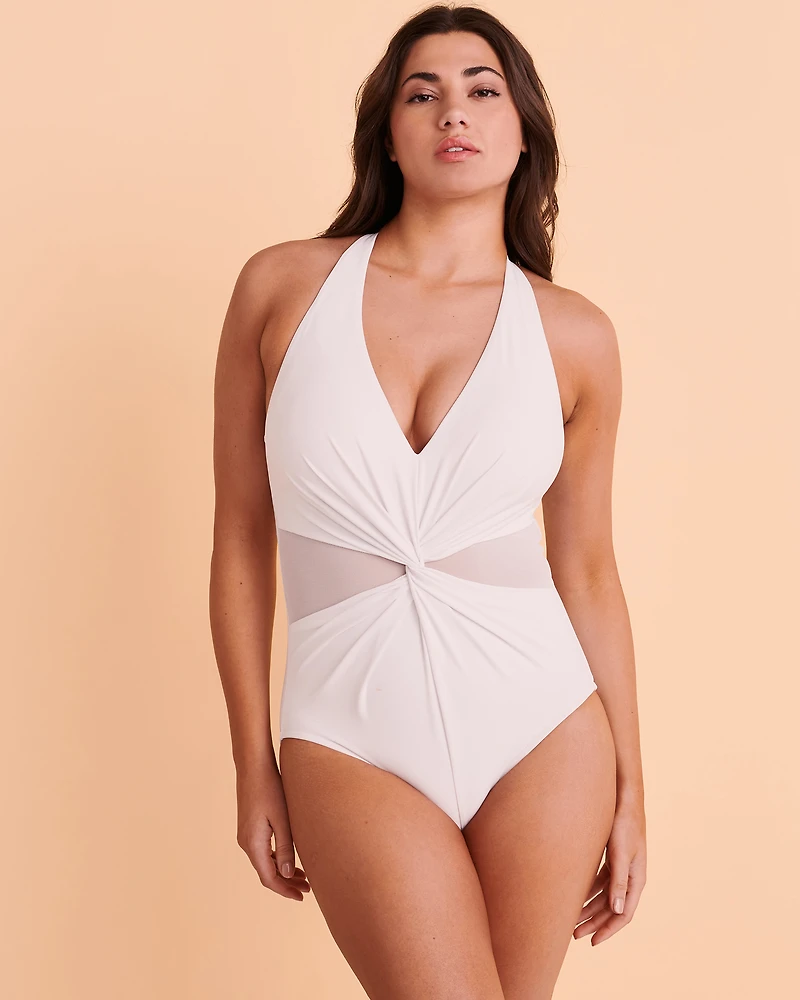 ILLUSIONIST Plunge One-piece Swimsuit