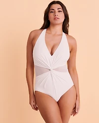 ILLUSIONIST Plunge One-piece Swimsuit