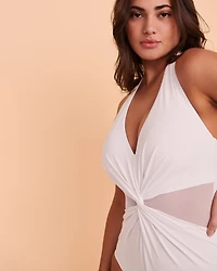 ILLUSIONIST Plunge One-piece Swimsuit