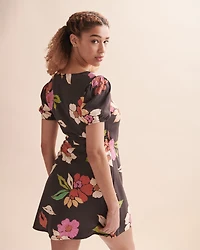 Mini robe portefeuille Hot Tropics