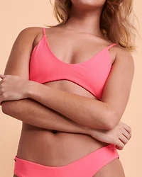 Coral Lava Reversible Bralette Bikini Top