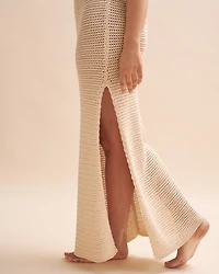 Robe maxi licou en tricot