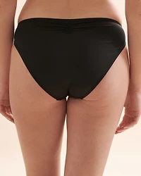 Crochet Shirred Waistband Bikini Bottom