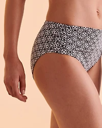 Bas de bikini taille haute Geo