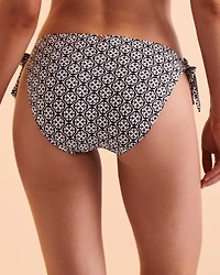 Bas de bikini noué aux hanches Geo