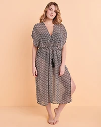 Geo Chiffon Caftan