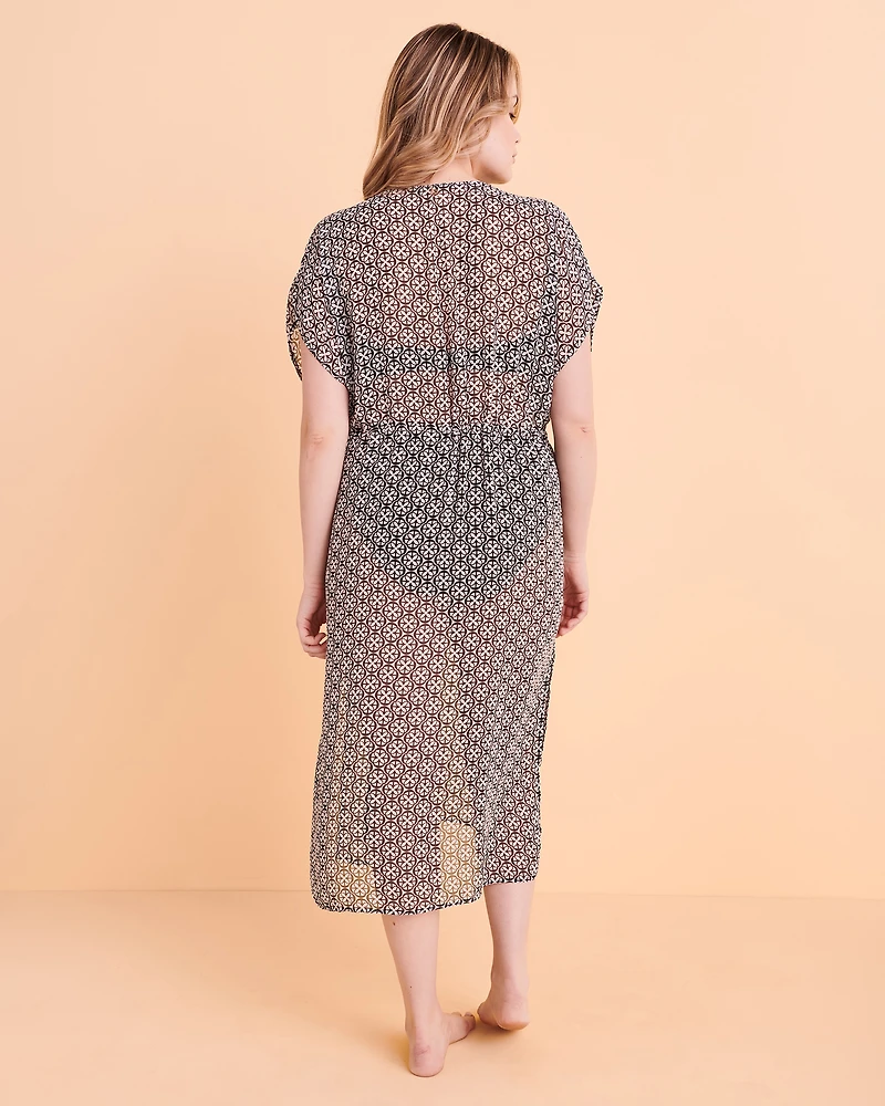 Geo Chiffon Caftan