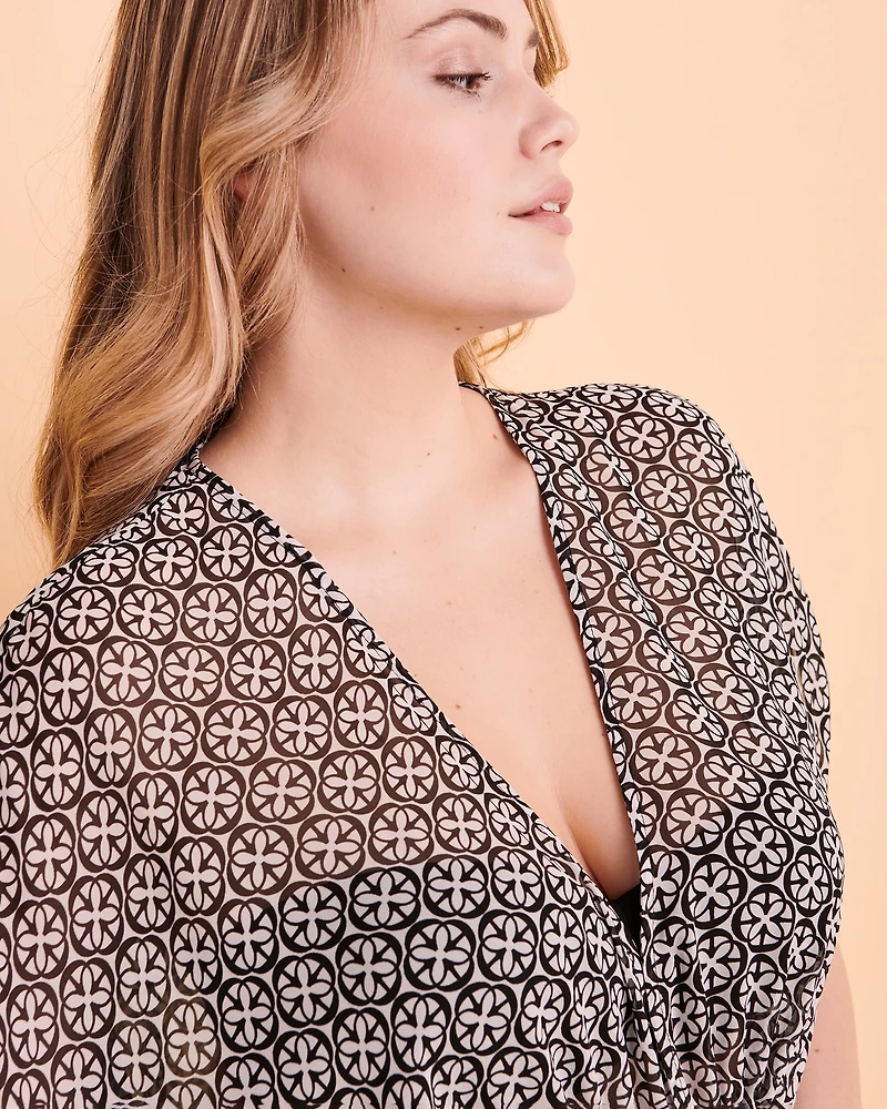 Geo Chiffon Caftan