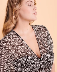 Geo Chiffon Caftan